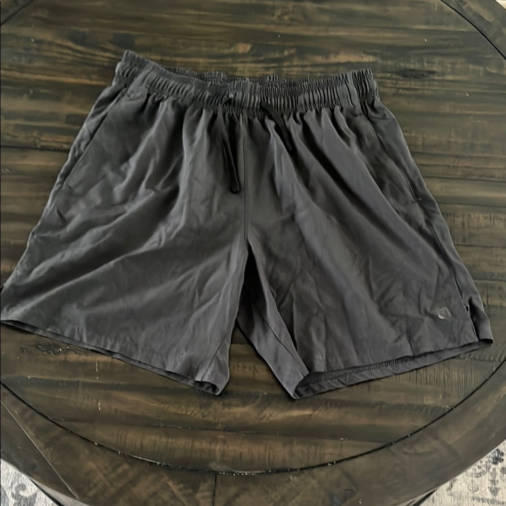 Layer 8 Black Athletic Shorts Moisture-Wicking Elastic Waist